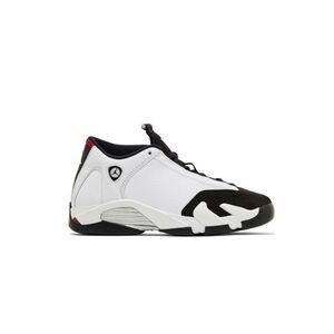 Jordan 14 Black Toe Men's White and Black Athletic Shoes